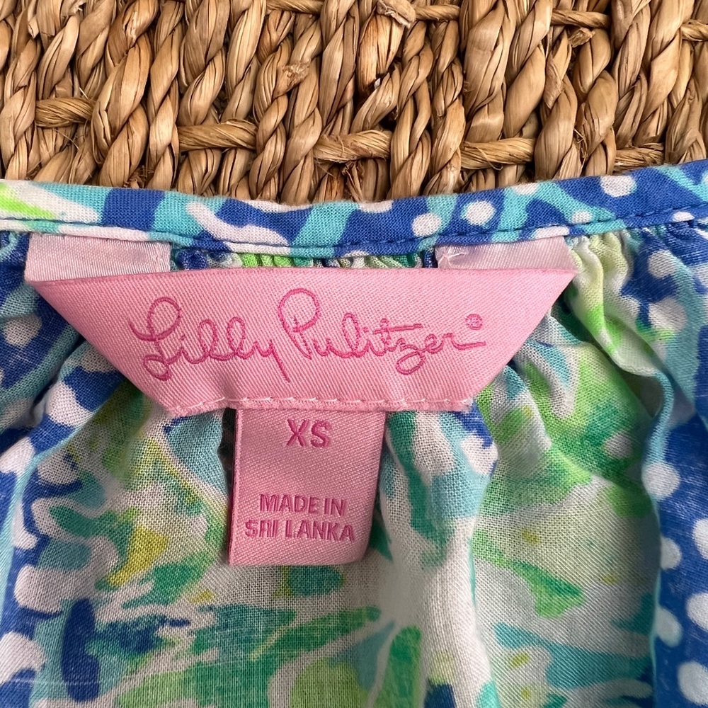 Lilly Pulitzer Willa Top sz XS - Picture 9 of 9